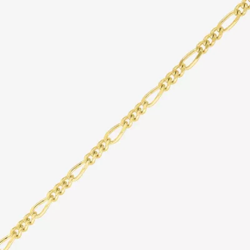 Made in Italy Mens 14K Gold Over Silver Inch Figaro Chain Necklace