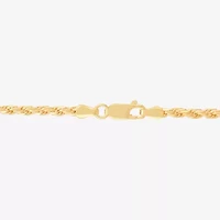 Made in Italy Unisex Adult 14K Gold Over Silver Inch Rope Chain Necklace