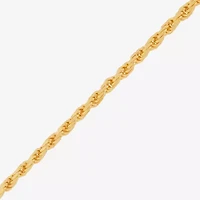 Made in Italy Mens 14K Gold Over Silver Inch Rope Chain Necklace