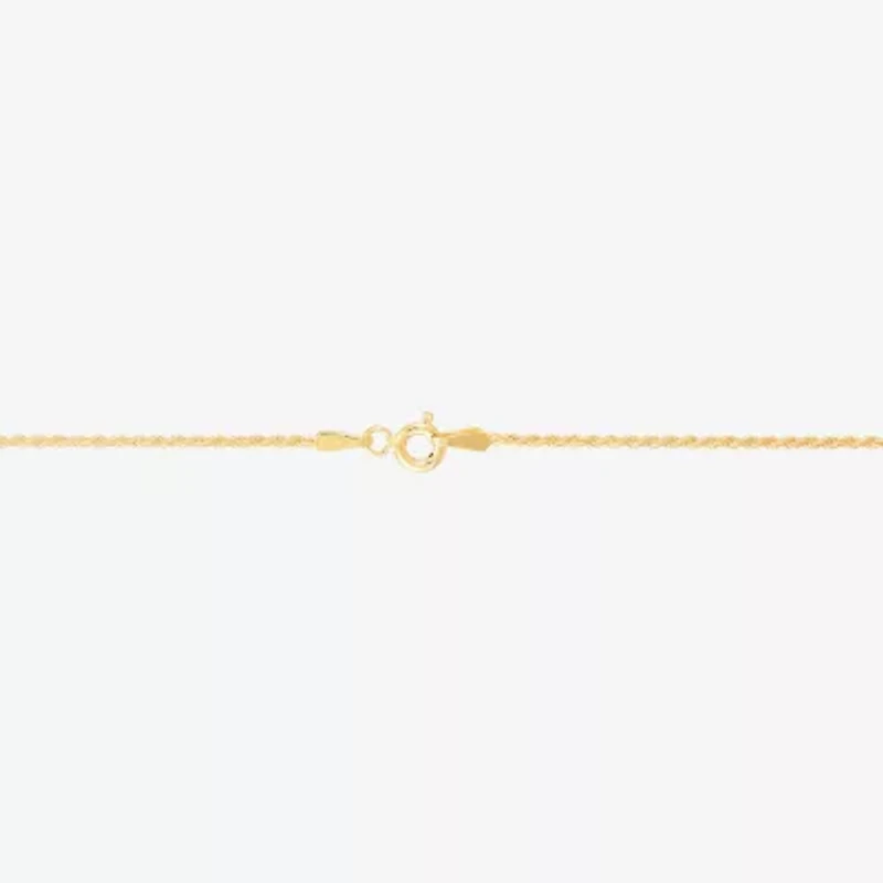 Made in Italy Unisex Adult 14K Gold Over Silver Inch Rope Chain Necklace
