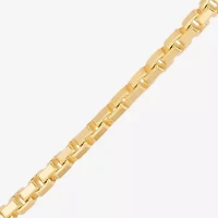 Made in Italy Mens 14K Gold Over Silver 22 Inch Box Chain Necklace