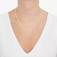 Made in Italy Unisex Adult 14K Gold Over Silver 18 Inch Rope Chain Necklace