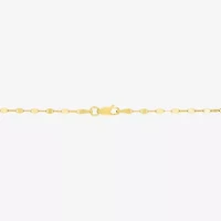 Made in Italy Womens 14K Gold Over Silver 22 Inch Chain Necklace