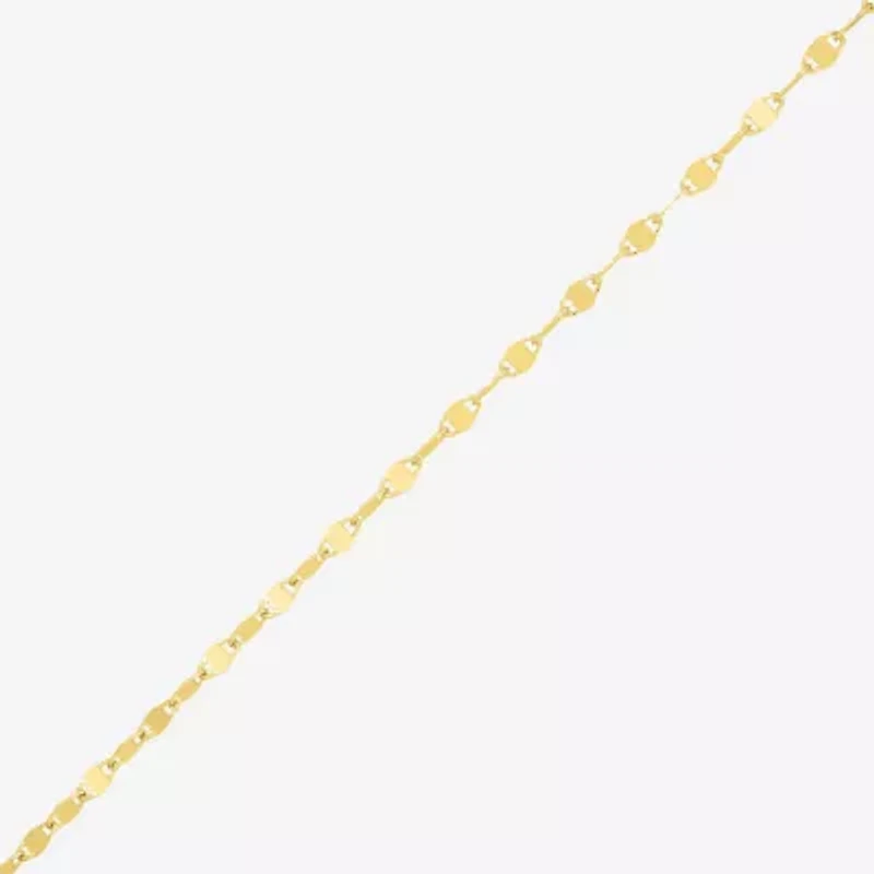 Made in Italy Womens 14K Gold Over Silver 22 Inch Chain Necklace