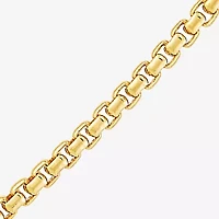 Made in Italy Unisex Adult 14K Gold Over Silver Inch Box Chain Necklace
