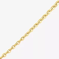 Made in Italy Unisex Adult 14K Gold Over Silver 22 Inch Cable Chain Necklace