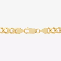 Made in Italy Mens 14K Gold Over Silver 22 Inch Curb Chain Necklace