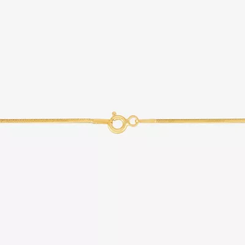 Made in Italy Womens 14K Gold Over Silver 24 Inch Snake Chain Necklace