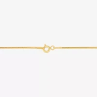 Made in Italy Womens 14K Gold Over Silver 24 Inch Snake Chain Necklace