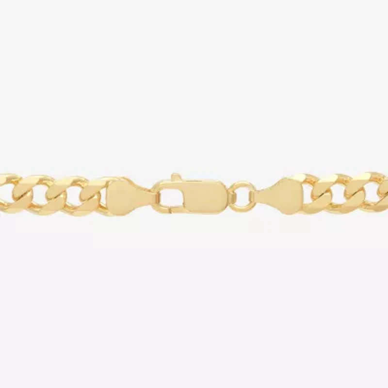 Made in Italy Mens 14K Gold Over Silver 20 Inch Curb Chain Necklace