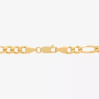 Made in Italy Mens 14K Gold Over Silver Inch Figaro Chain Necklace