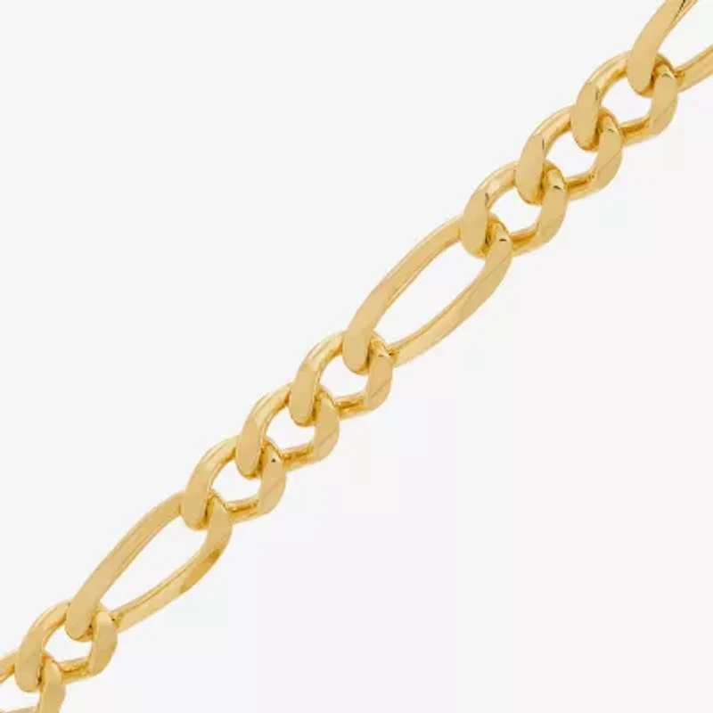 Made in Italy Mens 14K Gold Over Silver Inch Figaro Chain Necklace