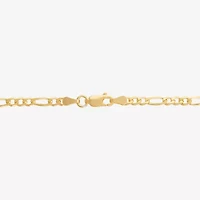 Made in Italy Unisex Adult 14K Gold Over Silver Inch Figaro Chain Necklace