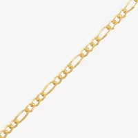 Made in Italy Unisex Adult 14K Gold Over Silver Inch Figaro Chain Necklace