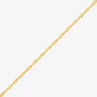 Made in Italy Womens 14K Gold Over Silver Inch Singapore Chain Necklace