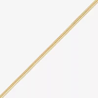 Made in Italy Unisex Adult 14K Gold Over Silver Inch Snake Chain Necklace