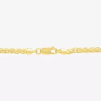 Made in Italy Womens 14K Gold Over Silver Inch Wheat Chain Necklace