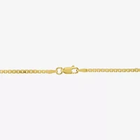 Made in Italy Unisex Adult 14K Gold Over Silver Inch Box Chain Necklace