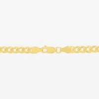 Made in Italy Womens 14K Gold Over Silver 22 Inch Curb Chain Necklace