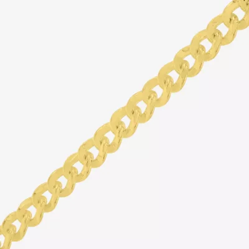Made in Italy Womens 14K Gold Over Silver 22 Inch Curb Chain Necklace