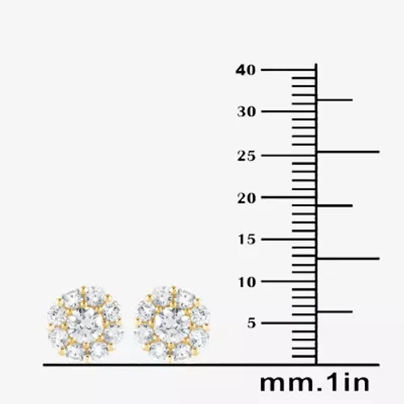 (G / Si1-Si2) Womens 2 CT. T.W. Lab Grown White Diamond Sterling Silver 2-pc. Jewelry Set