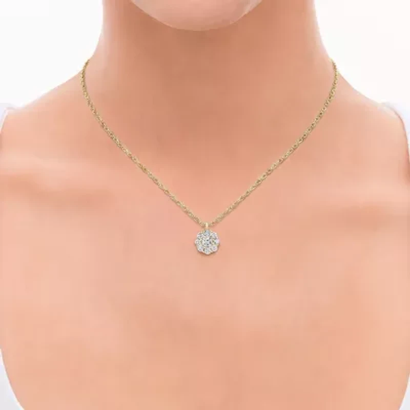 (G / Si1-Si2) Womens 2 CT. T.W. Lab Grown White Diamond Sterling Silver 2-pc. Jewelry Set