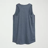 Florals For Spring Womens Crew Neck Sleeveless Tank Top