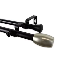 Rod Desyne Harley 13/16" Adjustable Double Curtain
