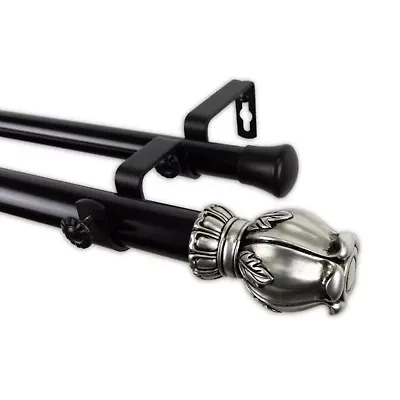 Rod Desyne Regent 1" Adjustable Double Curtain