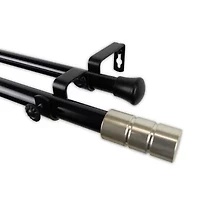 Rod Desyne Theo 13/16" Adjustable Double Curtain