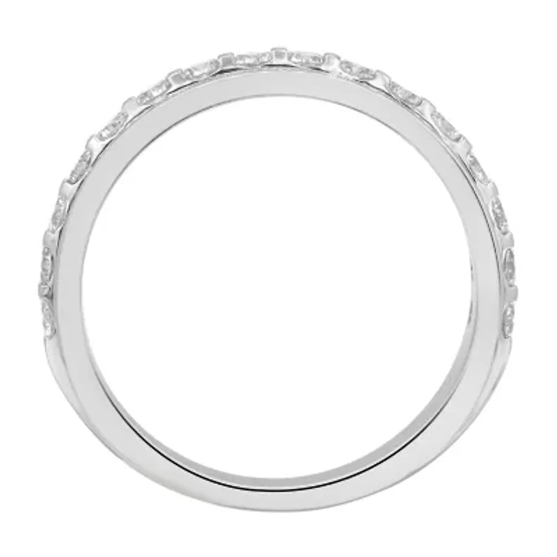 Mens 3MM 1 CT. T.W. Natural White Diamond 10K Gold Wedding Band