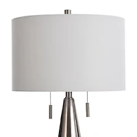 Stylecraft Conical Driftwood Stamped Table Lamp