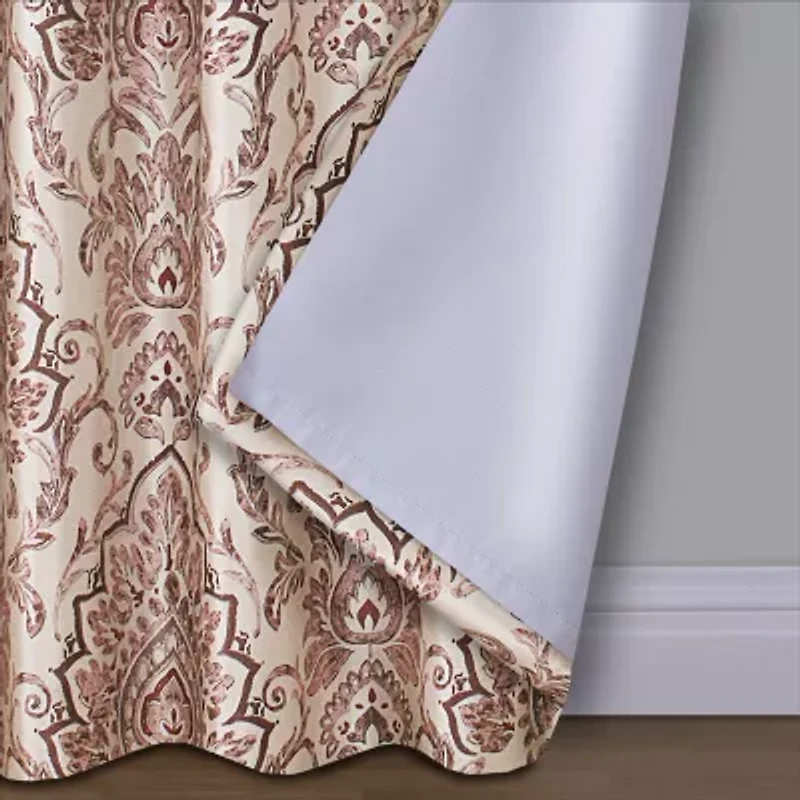 Max Blackout Mystique Print Grommet Top 100% Single Curtain Panel