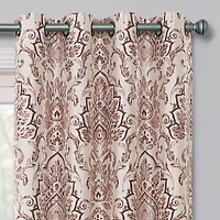 Max Blackout Mystique Print Grommet Top 100% Single Curtain Panel