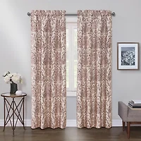 Max Blackout Mystique Print Rod Pocket 100% Single Curtain Panel