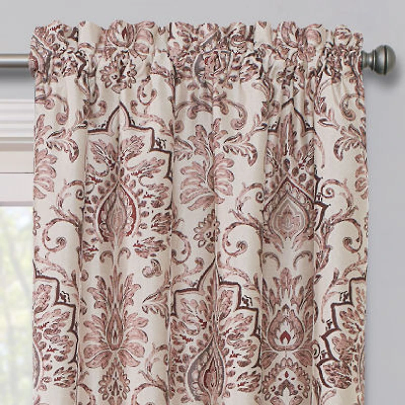 Max Blackout Mystique Print Rod Pocket 100% Single Curtain Panel