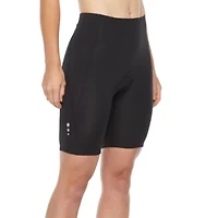 Xersion Padded Cycling Womens 7 1/2" High Rise Quick Dry Bike Short