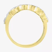 Mens 5/8 CT. Natural White Diamond 10K Gold Fashion Ring
