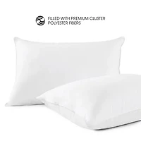 I Am Down Alternative 2-Pack Extra Firm Density Bed Pillow