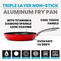Granitestone Aluminum with Stay Cool Handle 12" Frying Pan