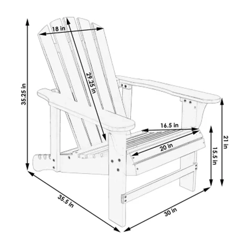2-pc. Adriondack Chair