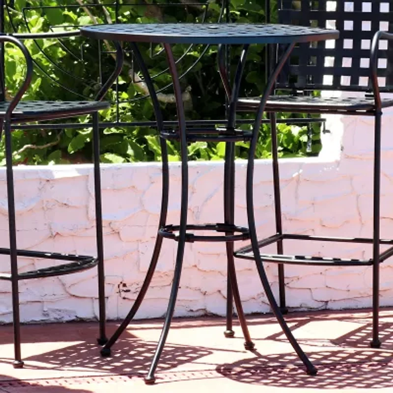 Weather Resistant Iron Side Table