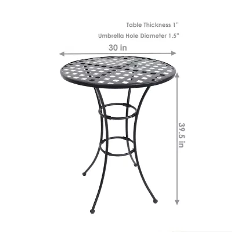 Weather Resistant Iron Side Table