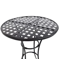 Weather Resistant Iron Side Table