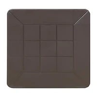 2pc Plastic Square Patio Side Table