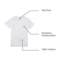 Stafford Heavyweight Mens 4 Pack Short Sleeve V Neck T-Shirt Big