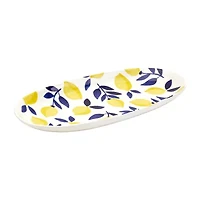 Tabletops Unlimited Lemons Oval Platter