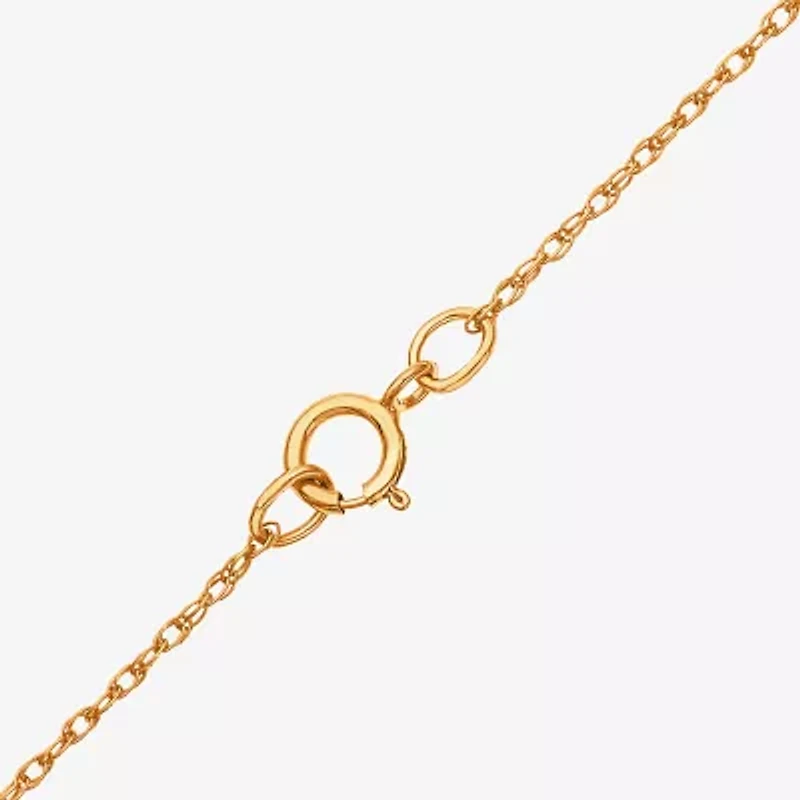 Disney Classics Girls 14K Gold 18 Inch Pendant Necklace