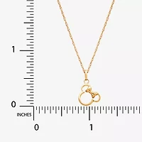 Disney Classics Girls 14K Gold 18 Inch Pendant Necklace