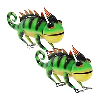 Net Health Shops Chameleon Outdoor Statue 2-pc. Metal Yard Art